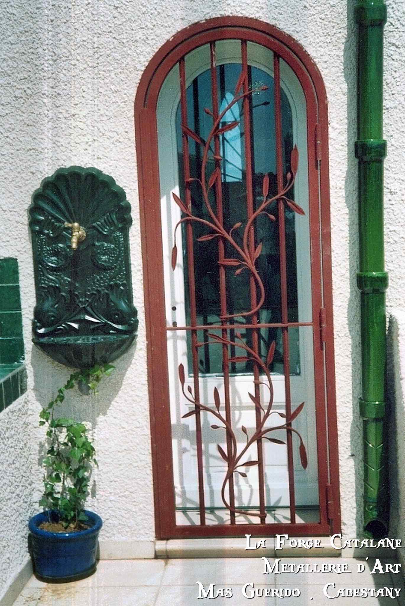 grille articulee 1 vantail rameau olivier forge catalane.jpg